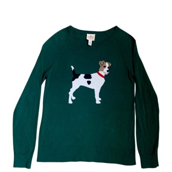 St. John's Bay  Plaza Green Dog Sweater - Crewneck Green - Picture 1 of 9